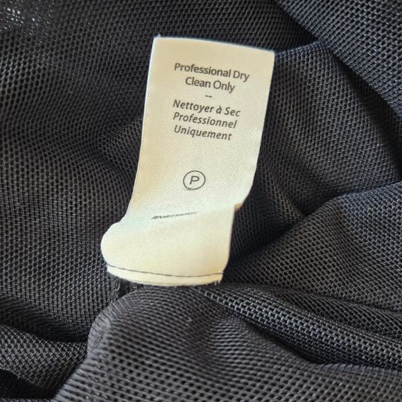 Cinq a Sept Kourt Midi Dress Printed Victorian High Neck Black Women 0 FLAWED - Picture 14 of 14